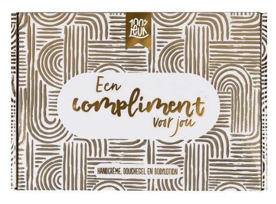 100% Leuk | Brievenbus cadeaupakket | Compliment voor jou